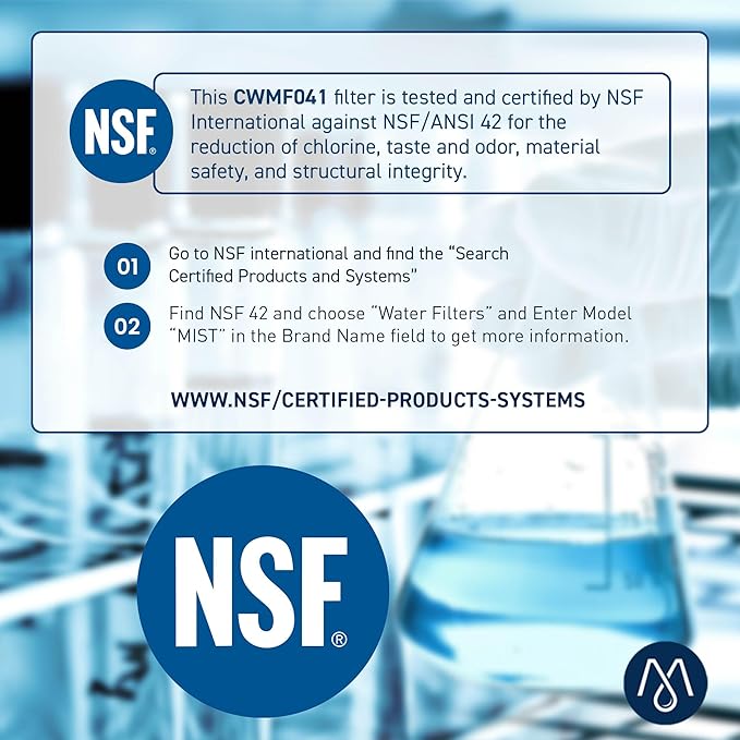 Mist ADQ36006101 Refrigerator Water Filter Replacement for LG LT700P, ADQ36006102, Kenmore 469690, Fridge LFX25978SB – NSF 42 Certified – 1 Pack