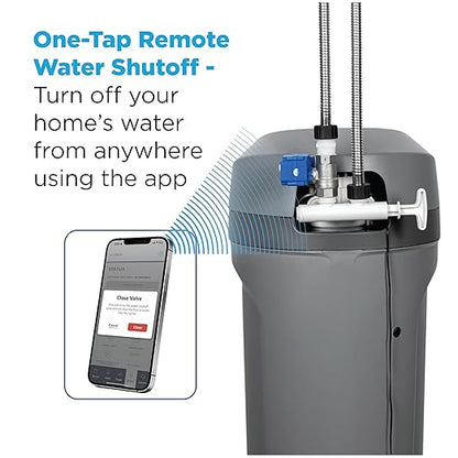 EcoPure Motorized Shutoff Valve for Water Softeners – Remote & Manual Water Control Accessory Compatible with EcoPure EPW140