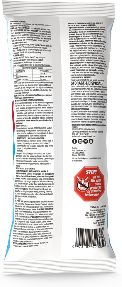 HTH 52005 Super Shock Treatment Swimming Pool Cleaner, Single