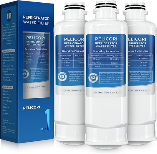 RF28R7201SR Water Filter, Compatible with RF22R7351SR, RF23BB860012, RF23BB8600QL, RF24R7201SR, RF27CG5400SR, RF27T5201SG, RF27T5201SR, RF28R6201SR, RF28R7351SG Water Filter, 3 Pack