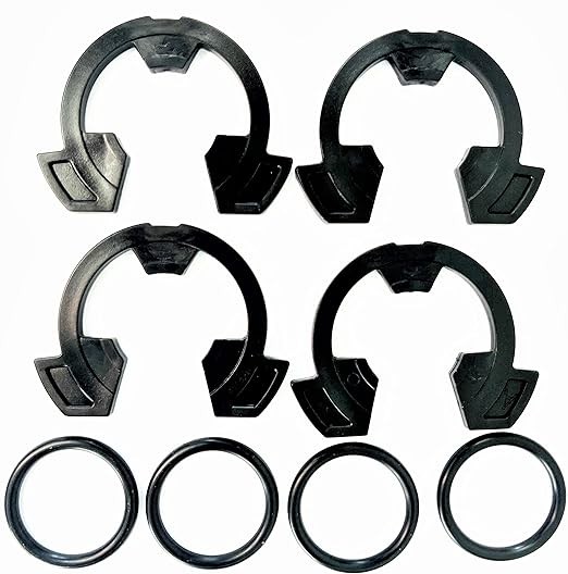 1" Water Softener Clips and Orings 7337589 and 7170262 (4 of Each)