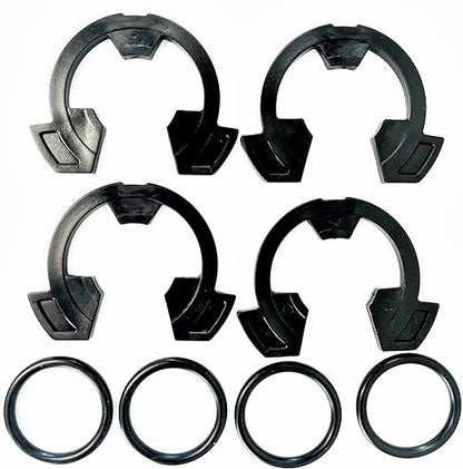 1" Water Softener Clips and Orings 7337589 and 7170262 (4 of Each)