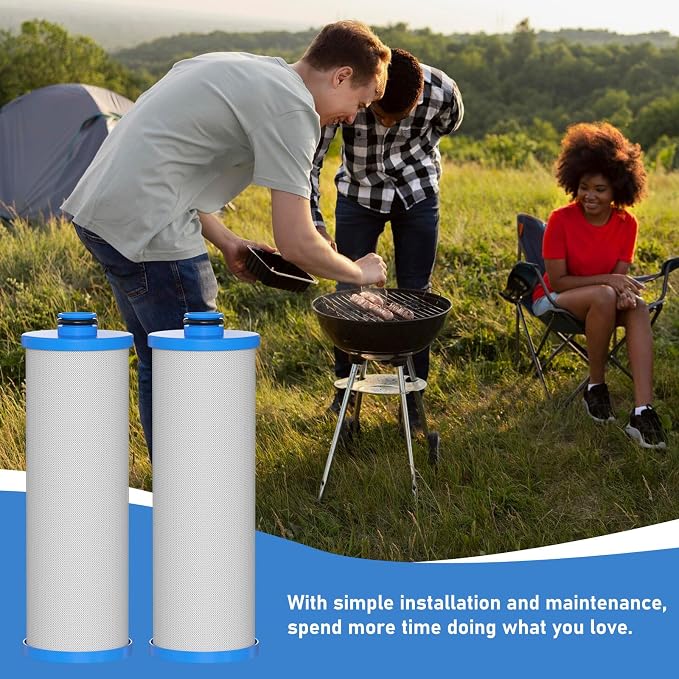 KW1 RV Water Filter 2.5 x 10" Compatible with RCS/FR1 Housing Replaces KW1 and FRE-10-BN Filtration Systems, 2-Pack