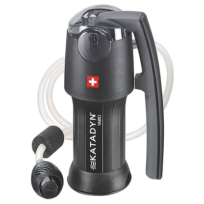 Katadyn Vario Water Filter, Dual Technology Microfilter for Personal or Small Group Camping, Backpacking or Emergency Preparedness