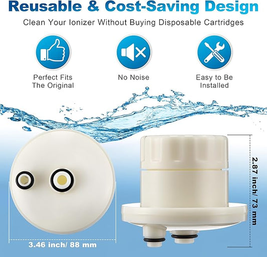 Reusable Cleaning CPU-N Cartridge Compatible with HG-N Type Water Ionizer, Compatible with Enagic Kangen LeveLuk SD501, JrIV, KANGEN 8
