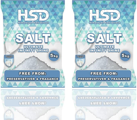 5kg dishwasher salt, dishwasher detergent salt with pre-soaking action, water softener salt (Pack Of 2)