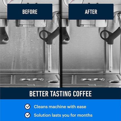 Essential Values Descaling Solution Compatible with Breville, Coffee Pot Cleaner, Descaler Specially Formulated for Breville Coffee Machines,12 Month Supply, 2-Pack