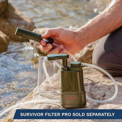 Survivor Filter - Ultra Pre-Filter Kit | USA Tested - Compatible with PRO & PRO X Portable Emergency Water Filters - Removes Bacteria, Parasites, Metals & Chemicals