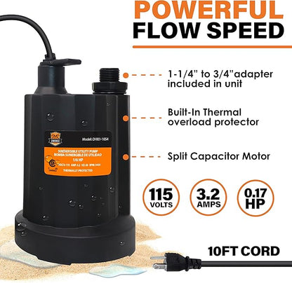 Chromex Tankless Water Heater Flush Kit, Extra Long 12 Ft Hoses with Certified Liquid Descaling Solution and 1/6HP Extra Strength Pump