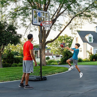 Lifetime NBA Orlando Magic Portable Basketball Hoop, Adjustable Height 7.5-10 Ft, 44 Inch Shatterproof Fusion Backboard, Base with Wheels