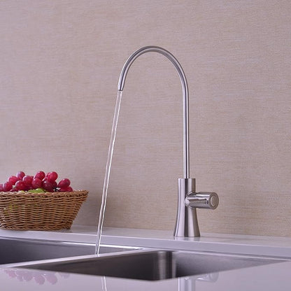 EKRTE Stainless Steel Drinking Water Faucet, Filtered Water Reverse Osmosis RO Faucet for Kitchen Sink, Brushed Nickel Reverse Osmosis Tap for Kitchen Sink