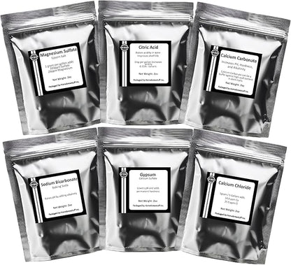 Beer Brewing Salts for Water Adjustment & Building Regional Water Profiles