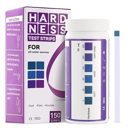 AAwipes Water Hardness Test Kit 0-425 ppm Hard Water Test Strips - Ultimate Test Kit for for Home, Drinking, Well, Spa, Swimming Pool, Softener (K07-150)