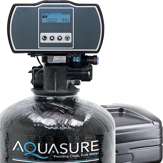 Aquasure Harmony Series 72,000 Grains Whole House Water Softener with High Performance Automatic Digital Metered Control Head | Reduces Hardness & Minerals | for 6+ Bathrooms