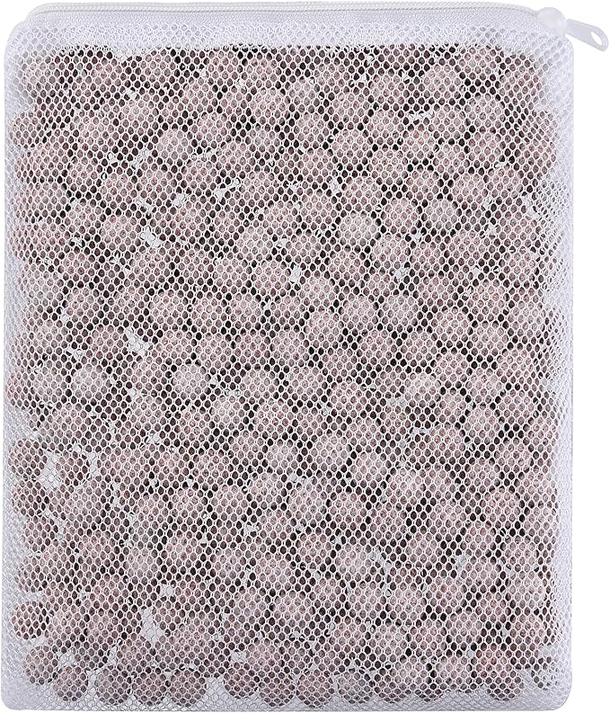 JIHAQUA Aquarium Ceramic Filter Media Bio Filter Rings, Bio Ceramic Ball for Freshwater,Marine Fish Tank,Canister Filter,Koi Pond (Wine, 18 Lbs)