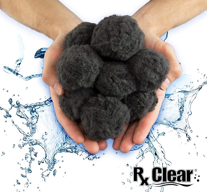 Rx Clear Black Luster Filter Media for Swimming Pool Sand Filters | Alternative to Sand and Filter Glass | Specialty Technology Helps Keep Pools Clean | Lasts for Several Seasons | Individual Pack