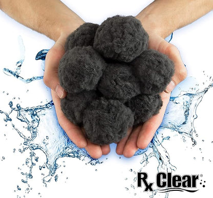 Rx Clear Black Luster Filter Media for Swimming Pool Sand Filters | Alternative to Sand and Filter Glass | Specialty Technology Helps Keep Pools Clean | Lasts for Several Seasons | Individual Pack