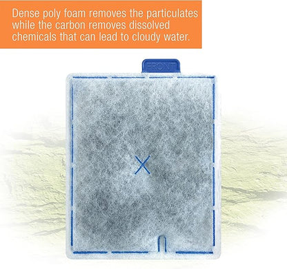 Zilla Reptile Pet Terrarium Water Filter Replacement Cartridge, Large,3 Count (Pack of 2)