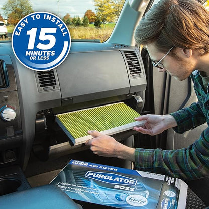 Purolator PBC41506 PurolatorBOSS Automotive Cabin Air Filter with Febreze & Activated Carbon, Car & Truck Passenger Compartment OEM Filter Replacement for Tesla MODEL 3 & MODEL Y 2 Count (Pack of 3)