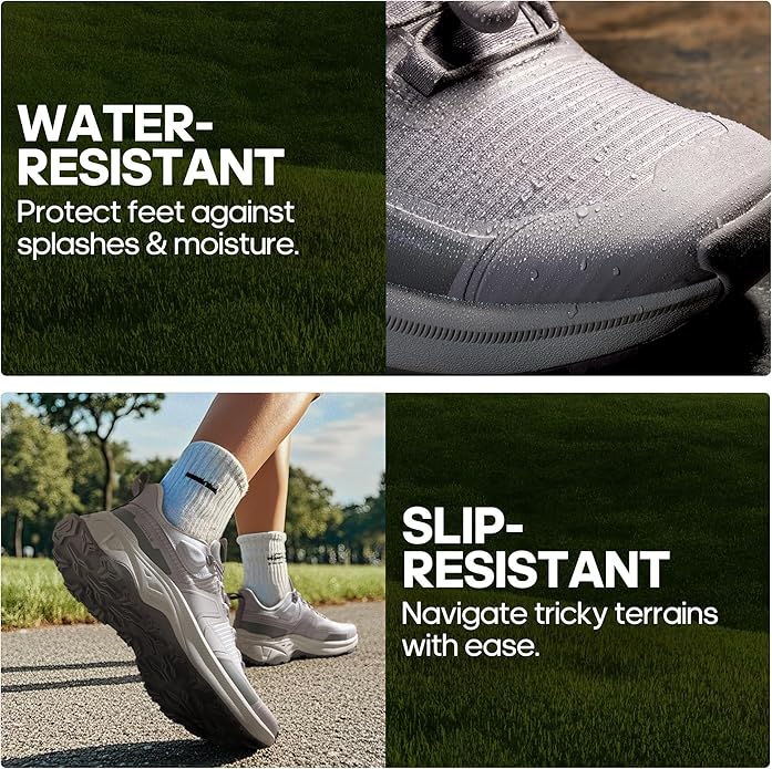 NORTIV 8 Women's Lightweight Hiking Shoes Quick Laces Outdoor Fashion Sneakers Gladiator