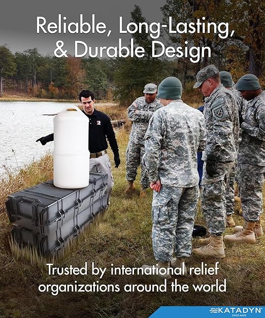 TRK Drip Ceradyn Gravity Personal or Group Water Filter, Long-Lasting Up to 150,000L, Cleanable 0.2 Micron Ceramic Elements for RV, Cabins, Base Camps and Emergency Preparedness