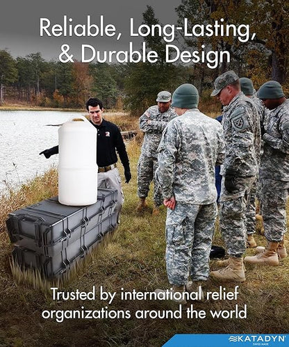 TRK Drip Ceradyn Gravity Personal or Group Water Filter, Long-Lasting Up to 150,000L, Cleanable 0.2 Micron Ceramic Elements for RV, Cabins, Base Camps and Emergency Preparedness