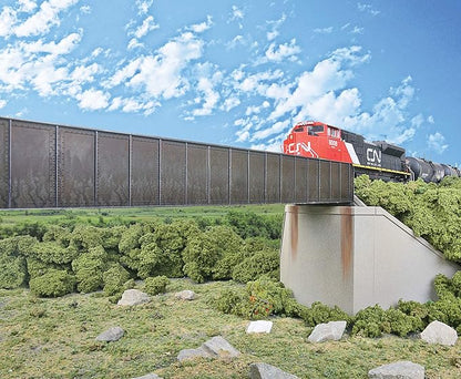 Walthers Cornerstone 90' Single-Track Railroad Through Girder Bridge 933-4503 HO Scale Model Railroad - Structure Kit