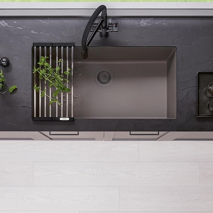 BLANCO 443121 PRECIS SILGRANIT Super Single Undermount Kitchen Sink 32" L X 19" W - Volcano Gray