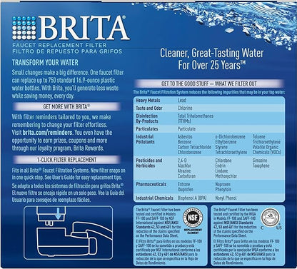 Brita On Tap Filtration system Replacement Filter, White