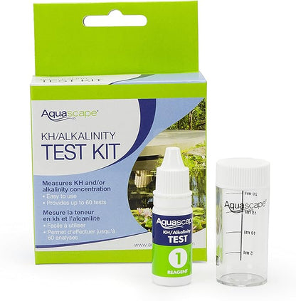 Aquascape 96019 Water Test Kit KH Alkalinity for Pond Water Feature and Garden | Quantity - 60 Tests
