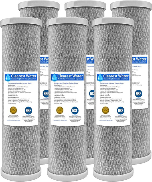 5 Micron CTO Carbon Filter 20x4.5 Coconut Whole House (6 PK) NSF