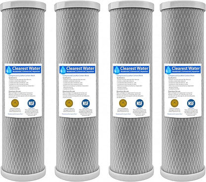 5 Micron CTO Carbon Filter 20x4.5 Coconut Whole House (4 PK)