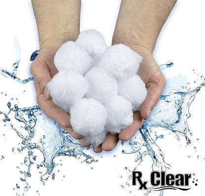 Rx Clear White Luster Filter Media for Swimming Pool Sand Filters | Alternative to Sand and Filter Glass | Specialty Technology Helps Keep Pools Clean | Lasts for Several Seasons | Individual Pack