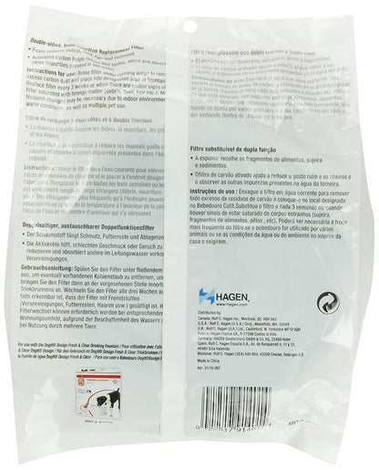 Dogit Replacement Drinking Water Fountain Filters, 3-Pack – Replacement Filters for Dogit Fresh & Clear Drinking Water Fountain and ZEUS H2EAU Elevated Dog and Cat Drinking Water Fountain