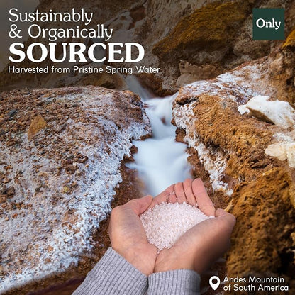 Ancient Spring Salt - Organic, Natural - Microplastic & Toxin Free - 7oz Pouch