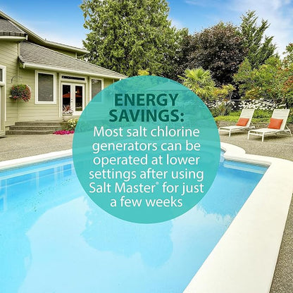Lo-Chlor Salt Master – Salt Water Pool Chemical Enhancer – Improves Water Clarity, Controls pH & Phosphates, Prevents Scale Build-Up – Extends Salt Cell Life – Fast-Acting & Safe – 1 LB