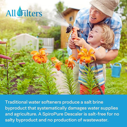 SpiroPure 20x4.5 Hard Water Filter Salt Free Softener Descale Polyphosphate