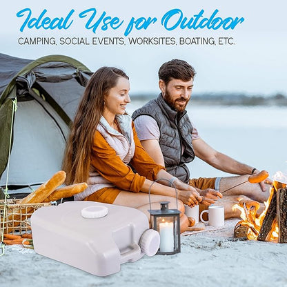 SereneLife 24L Compact Portable Water Tank - Non-toxic Water Container Reservoir W/Carry Handle - For Outdoor Social Events, Work Sites, Camping, Boating, Emergency Preparedness -SLCAWT20