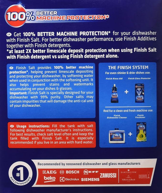 Finish Dishwasher Water Softener Salt for Bosch Dishwasher 6.6 lbs