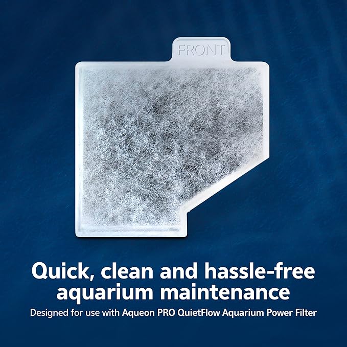Aqueon PRO Replacement Filter Cartridges, NoDrip Design, For Freshwater and Saltwater Aquariums, Medium, 3 pack