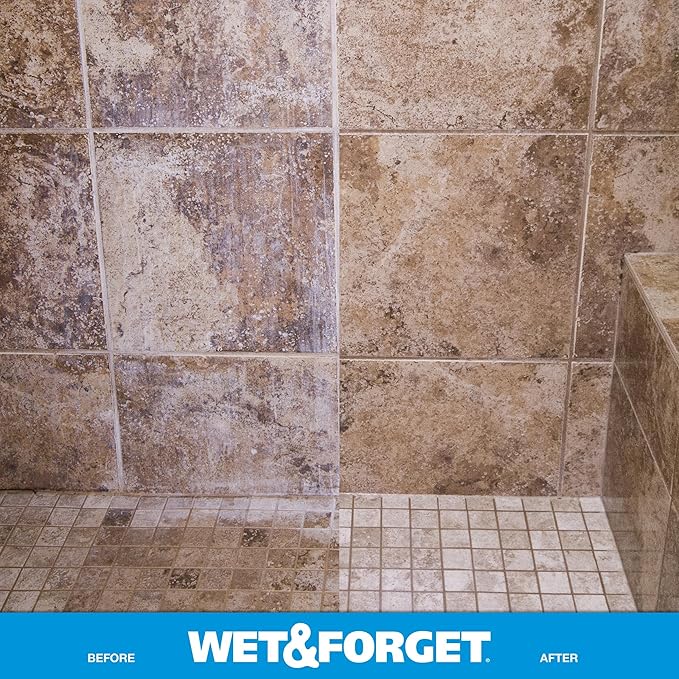 Wet & Forget Shower Cleaner Weekly Application Requires No Scrubbing, Bleach-Free Formula, Ready to Use, Vanilla Scent, 64 Fluid Ounces 2 Pack