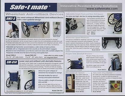 Safe-t 081584853 Mate Wheelchair Anti-Rollback Device