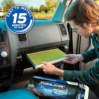 Purolator PBC41506 PurolatorBOSS Automotive Cabin Air Filter with Febreze & Activated Carbon, Car & Truck Passenger Compartment OEM Filter Replacement for Tesla MODEL 3 & MODEL Y
