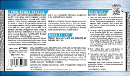 STAR BRITE Marine Descaling Fluid - Powerful, Ready-to-Use Engine Cleaner for Marine Deposits - 1 Gallon (084000)
