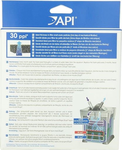API FILSTAR XP FILTRATION FOAM 30 PPI Aquarium Canister Filter Filtration Pads 2-Count