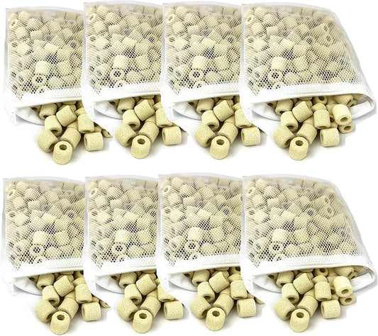 Ceramic Filter Media Bio Filter Rings 0.7lb / 2lb / 4lb / 8lb (8lbs)