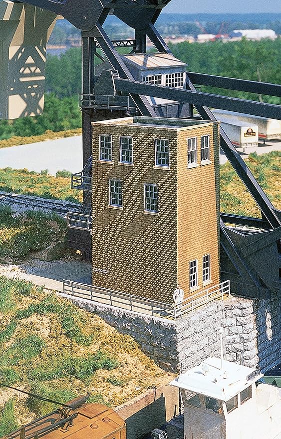 Walthers Cornerstone Operating Single-Track Railroad Bascule Bridge 933-3070 HO Scale Model Railroad - Structure Kit