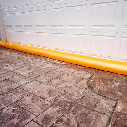 The Original HydraBarrier Standard Flood Barrier – 24 ft Long x 4 in High – Light, Reusable Sandbag Alternative – Flood Control & Diversion Tube for Home, Garage, Door & Property Protection